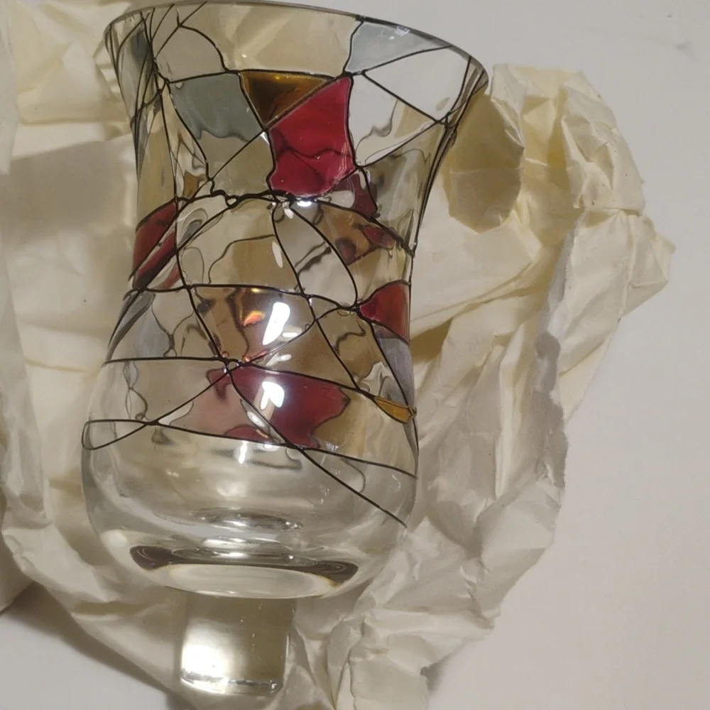 PartyLite Mosaic Peglite Votive Cup Candle Holder New In Box